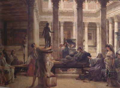 Alma-Tadema, Sir Lawrence A Roman Art Lover (mk23) China oil painting art